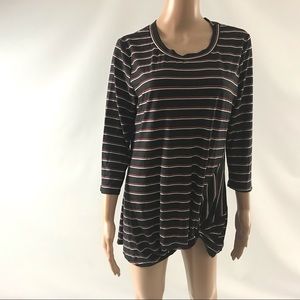 Studio 226 Women’s Blouse Top Size L Black